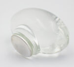 Egg-Shaped Transparent Glass Knob, Paired With A Honeycomb-Style Panel - Image 3