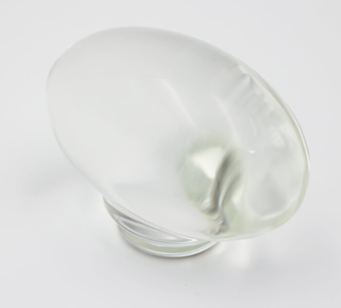 23 Egg-Shaped Transparent Glass Knob, Paired With A Honeycomb-Style Panel - Image 7