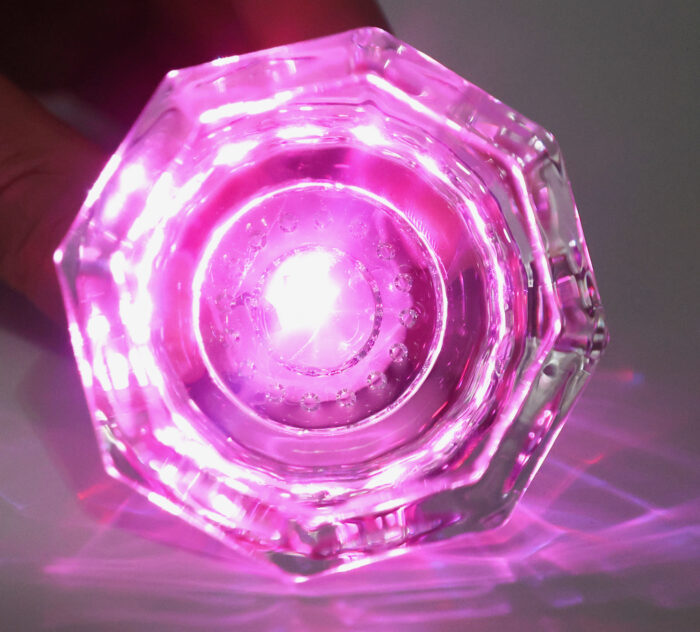 SunKnob Octagonal Faceted LED Crystal Glass Door Knob | 6 Color Changing Glow - Image 3