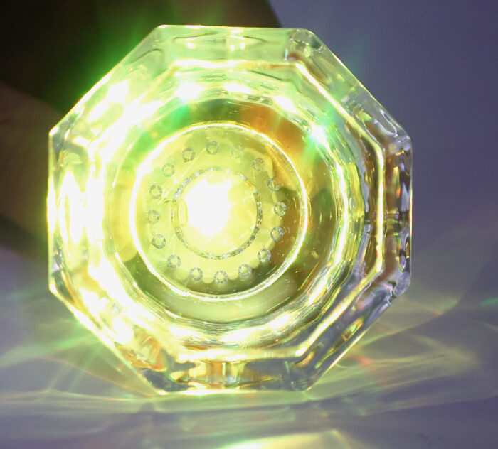 SunKnob Octagonal Faceted LED Crystal Glass Door Knob | 6 Color Changing Glow - Image 7