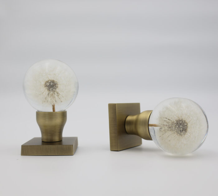 16 Handmade Dandelion Resin Door Knob with Ambient LED Light - Image 11