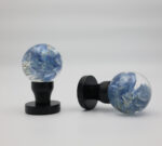 Handmade Hydrangea Pressed Flower Resin Door Knob | Decorative Replacement Interior Door Hardware - Image 4